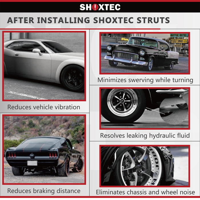 Shoxtec Rear Shock Absorber Replacement for 2005 - 2009 Buick LaCrosse 1997 - 2005 Century 1997 - 2008 Pontiac Grand Prix 2000 - 2007 Chevrolet Impala Monte Carlo 1997 - 2004 Regal Repl. Part No.71662